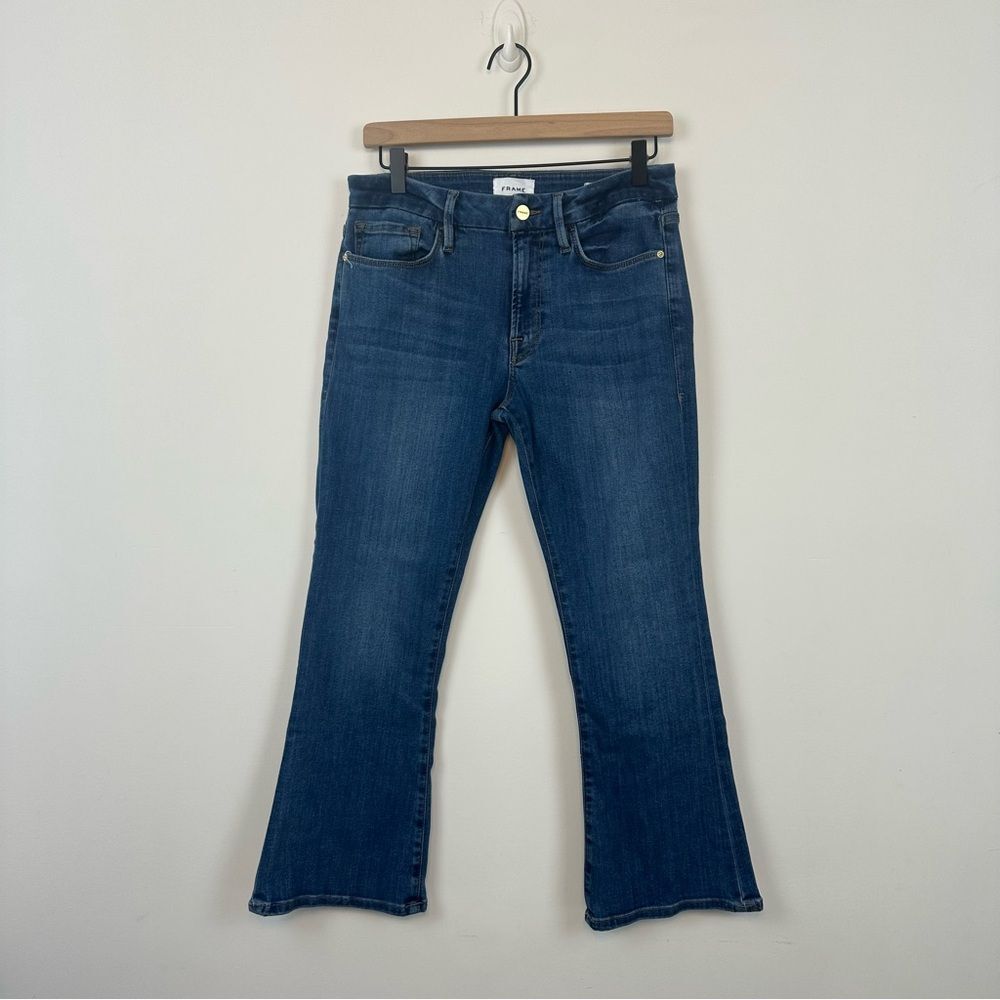 Frame Le Crop Dark Wash Denim Jean, 29